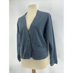 Wrap London Two Button Cotton Cardigan Sz 6
